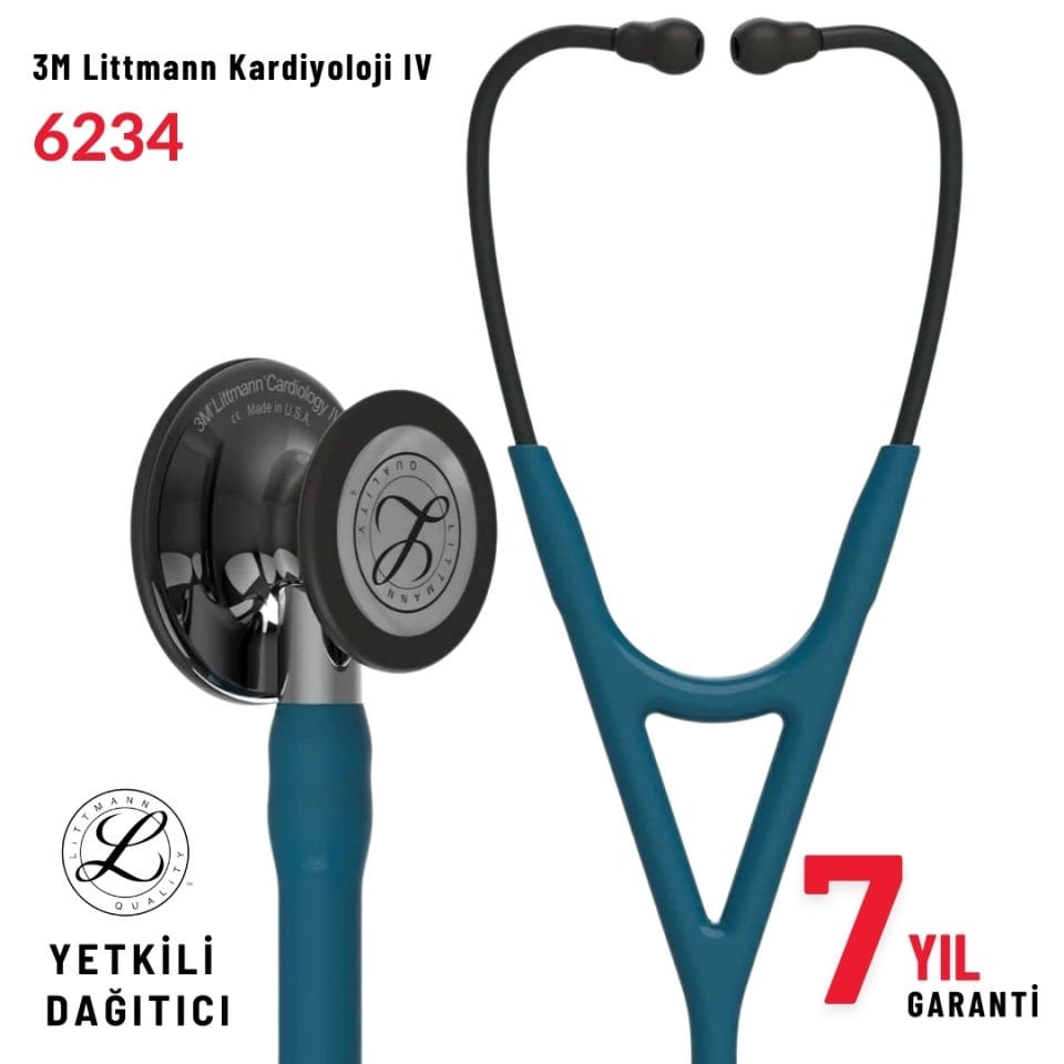 6234 3M™ Littmann® Cardiology IV™ Stetoskop, Karayip Mavisi Hortum