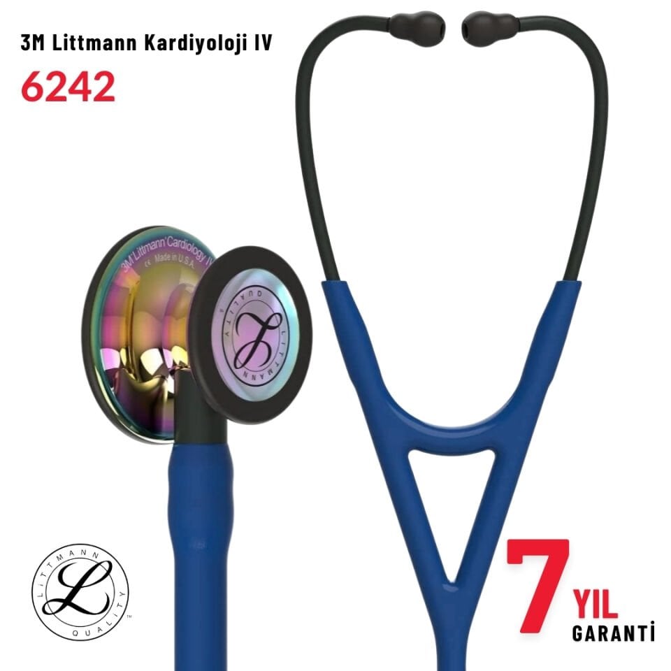 3M Littmann Cardiology IV 6242 Stetoskop | Lacivert Hortum