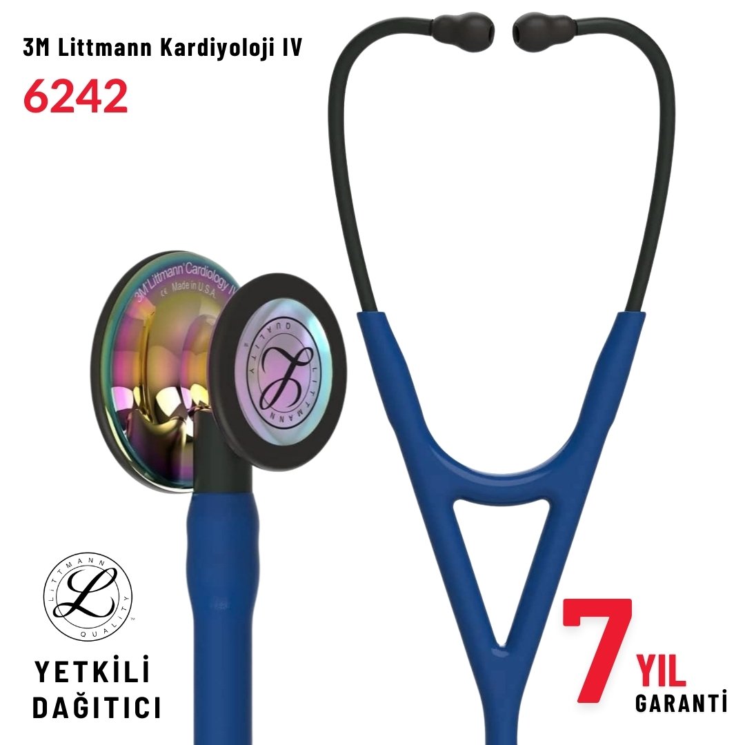 6242 3M™ Littmann® Cardiology IV™ Stetoskop, Lacivert Hortum