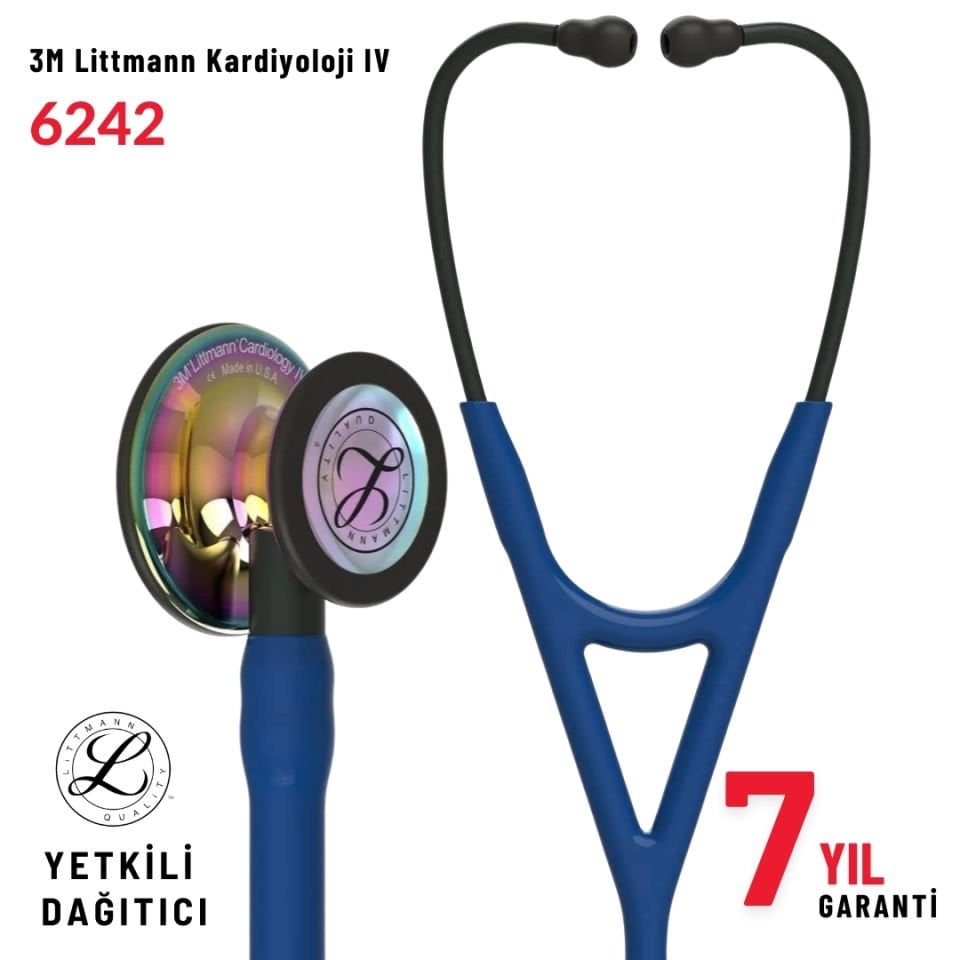 6242 3M™ Littmann® Cardiology IV™ Stetoskop, Lacivert Hortum