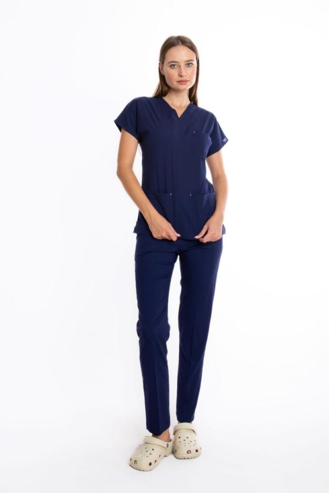 BLAZER MAVİ CORE-FLEX CERRAHİ TAKIM | Likralı Scrubs