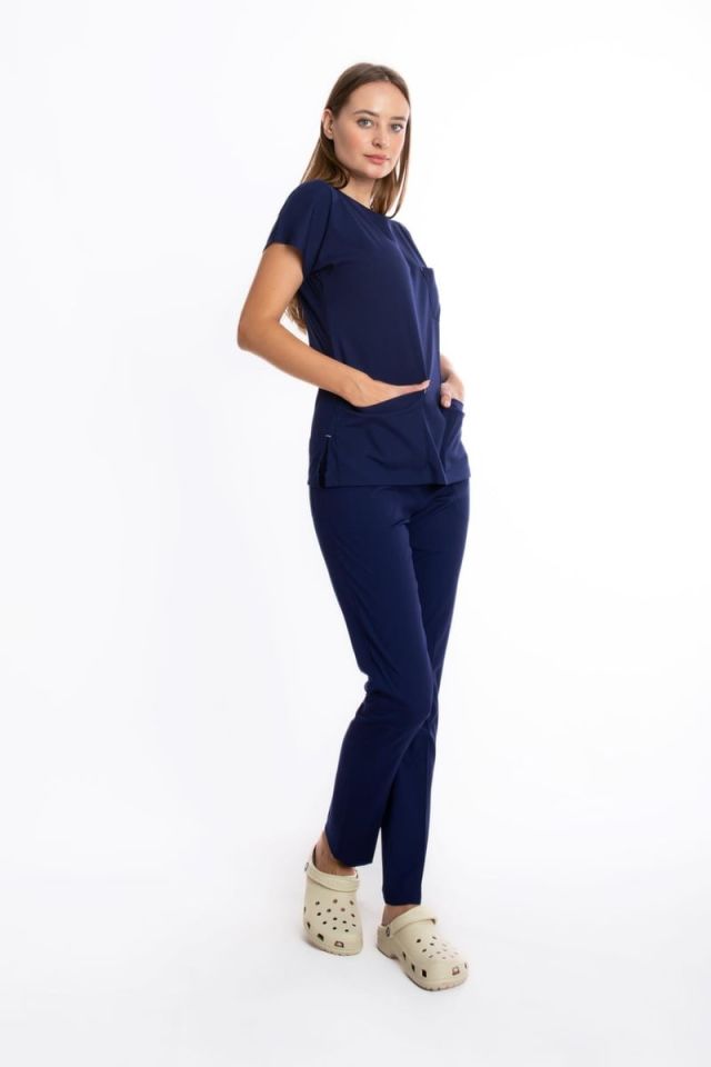 BLAZER MAVİ CORE-FLEX CERRAHİ TAKIM | Likralı Scrubs